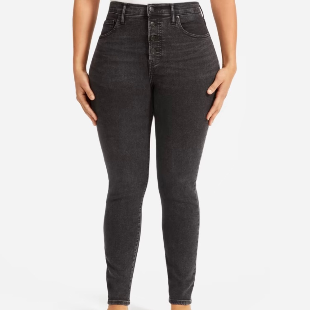 Everlane The High Rise Skinny Jean 31 ankle button fly